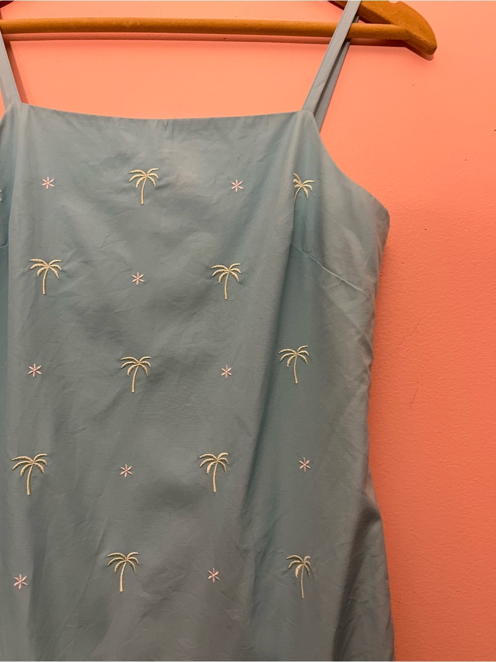 Brooks Brothers Vibrant Embroidered Palm Tree Resortwear Dress Size 2 - Picture 4 of 6